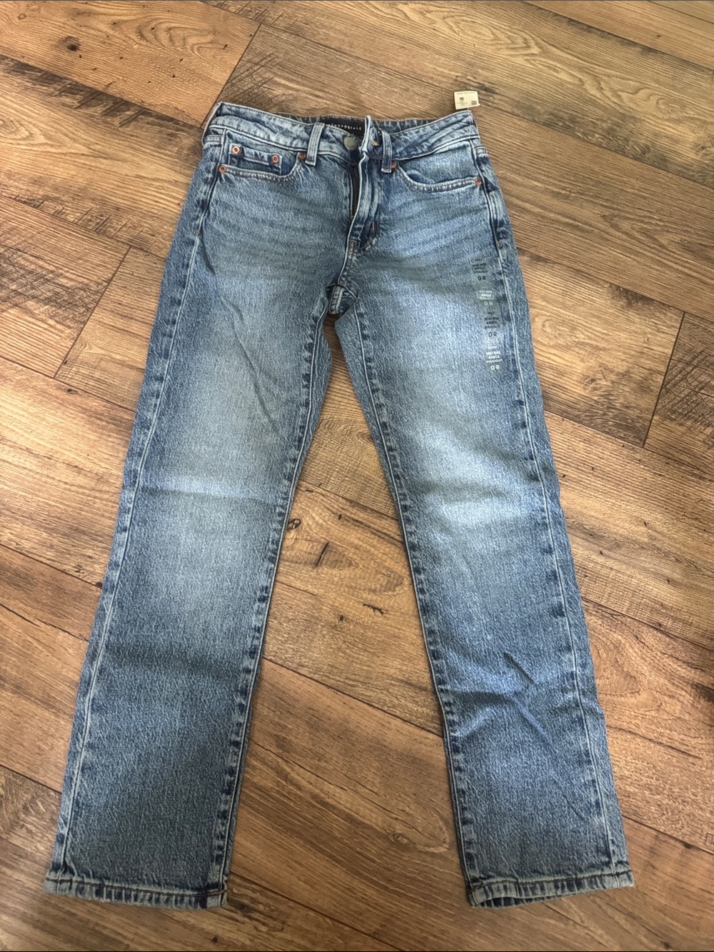 Aeropostale mid rise straight ankle jeans 0 reg NWT